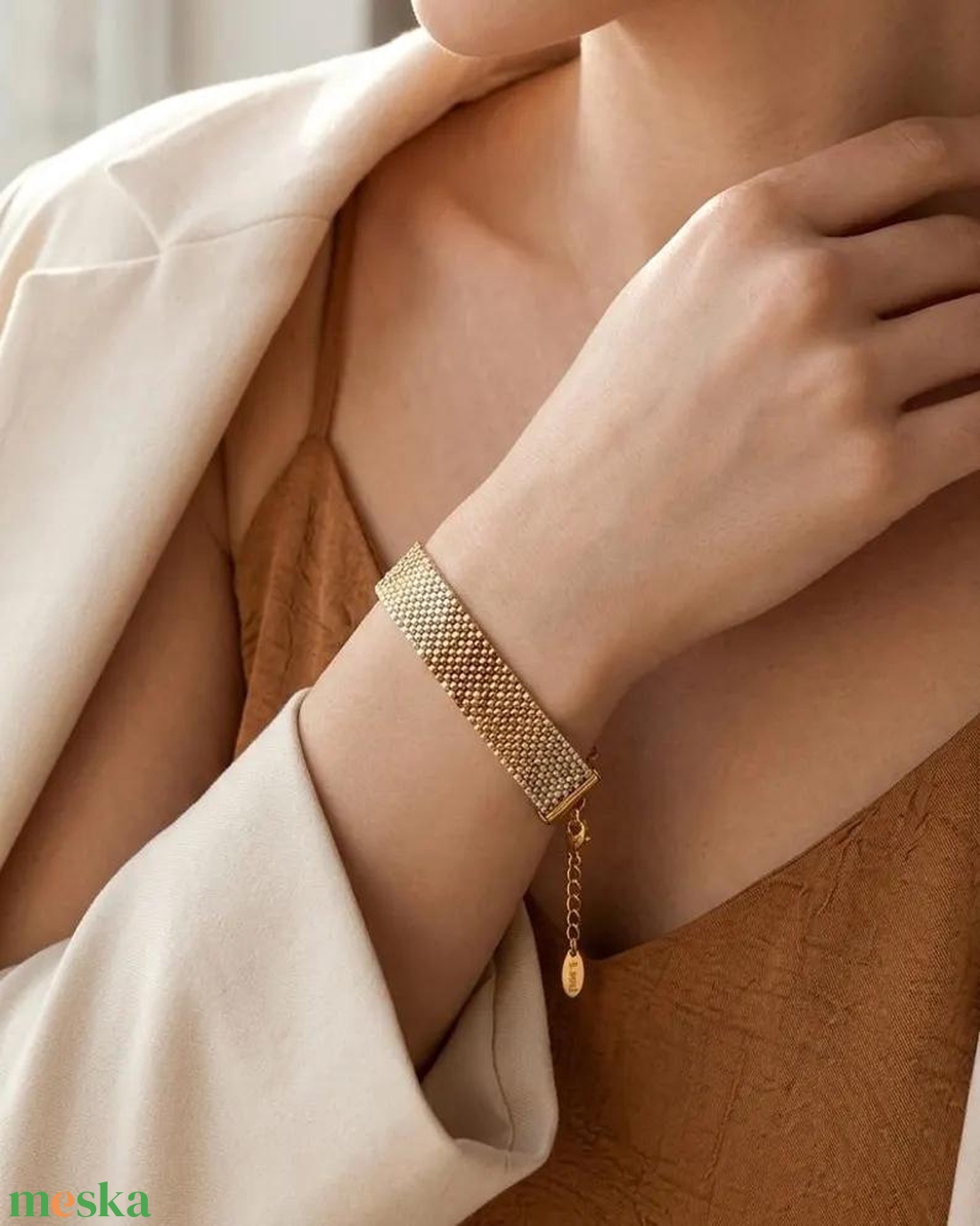 Ombré stílusú Gyöngyös karkötő  - ékszer - karkötő - gyöngyös karkötő - Meska.hu