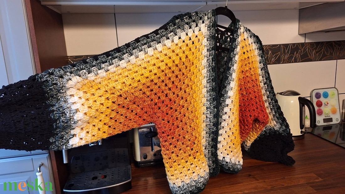 Hexagon kardigán - Nyáresti Tábortűz - ruha & divat - női ruha - kardigánok - Meska.hu