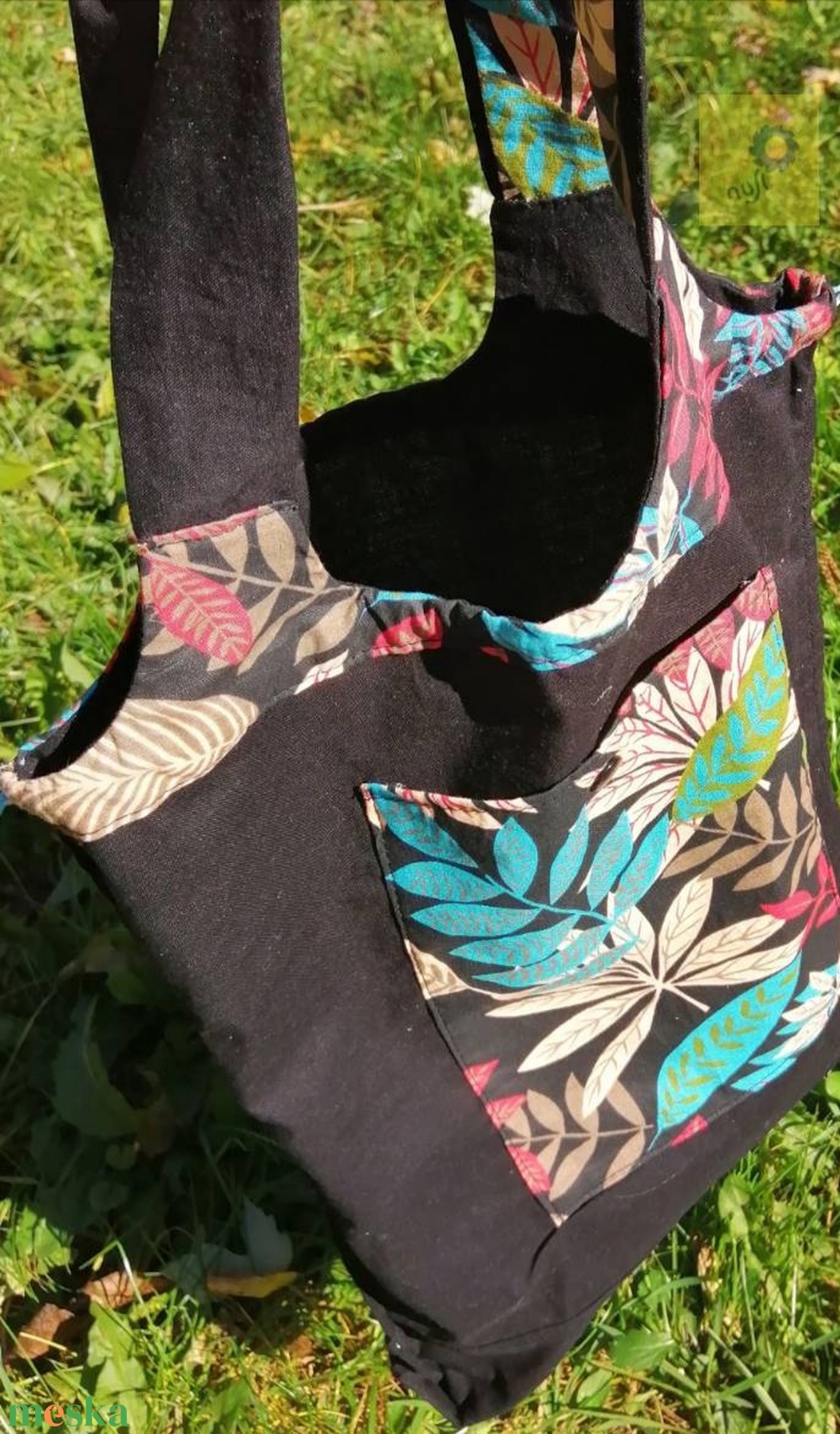Nusi Bag táska - őszi leveles pamutvászonból, külső és belső zsebbel, kifordítható - táska & tok - variálható táska - Meska.hu Nusi Bag táska - őszi leveles pamutvászonból, külső és belső zsebbel, kifordítható - táska & tok - variálható táska - Meska.hu