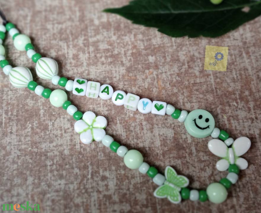 Mobil dísz / phone charm - zöld árnyalat, happy felirattal - ékszer - karkötő - charm karkötő - Meska.hu Mobil dísz / phone charm - zöld árnyalat, happy felirattal - ékszer - karkötő - charm karkötő - Meska.hu