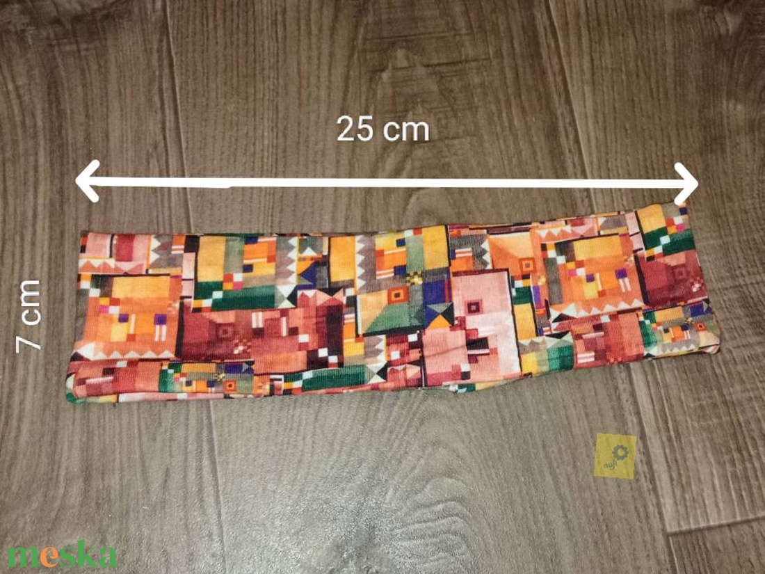 Széles fejpánt  - pixel mintás - ruha & divat - sál, sapka, kendő - fejpánt - Meska.hu
