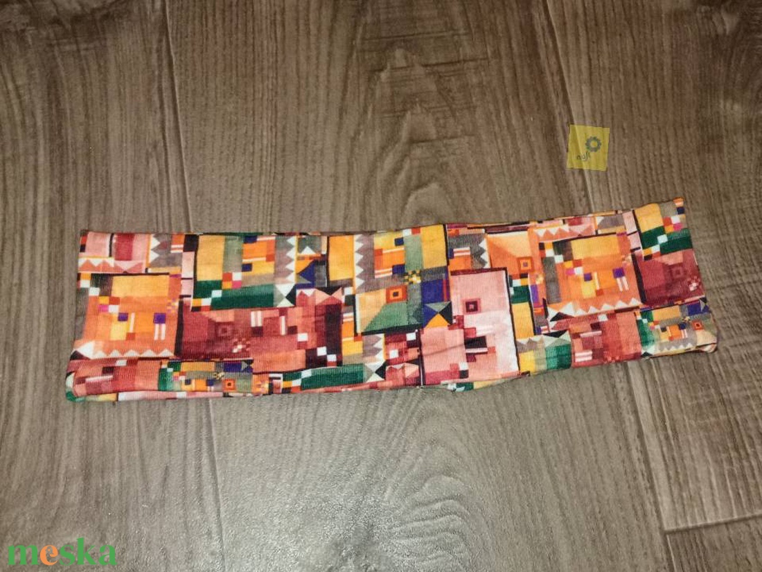 Széles fejpánt  - pixel mintás - ruha & divat - sál, sapka, kendő - fejpánt - Meska.hu