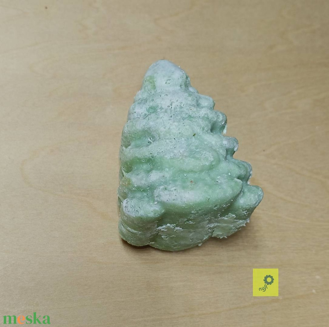 Zöld agyagos só szappan - szépségápolás - szappan & fürdés - kézműves szappan - Meska.hu