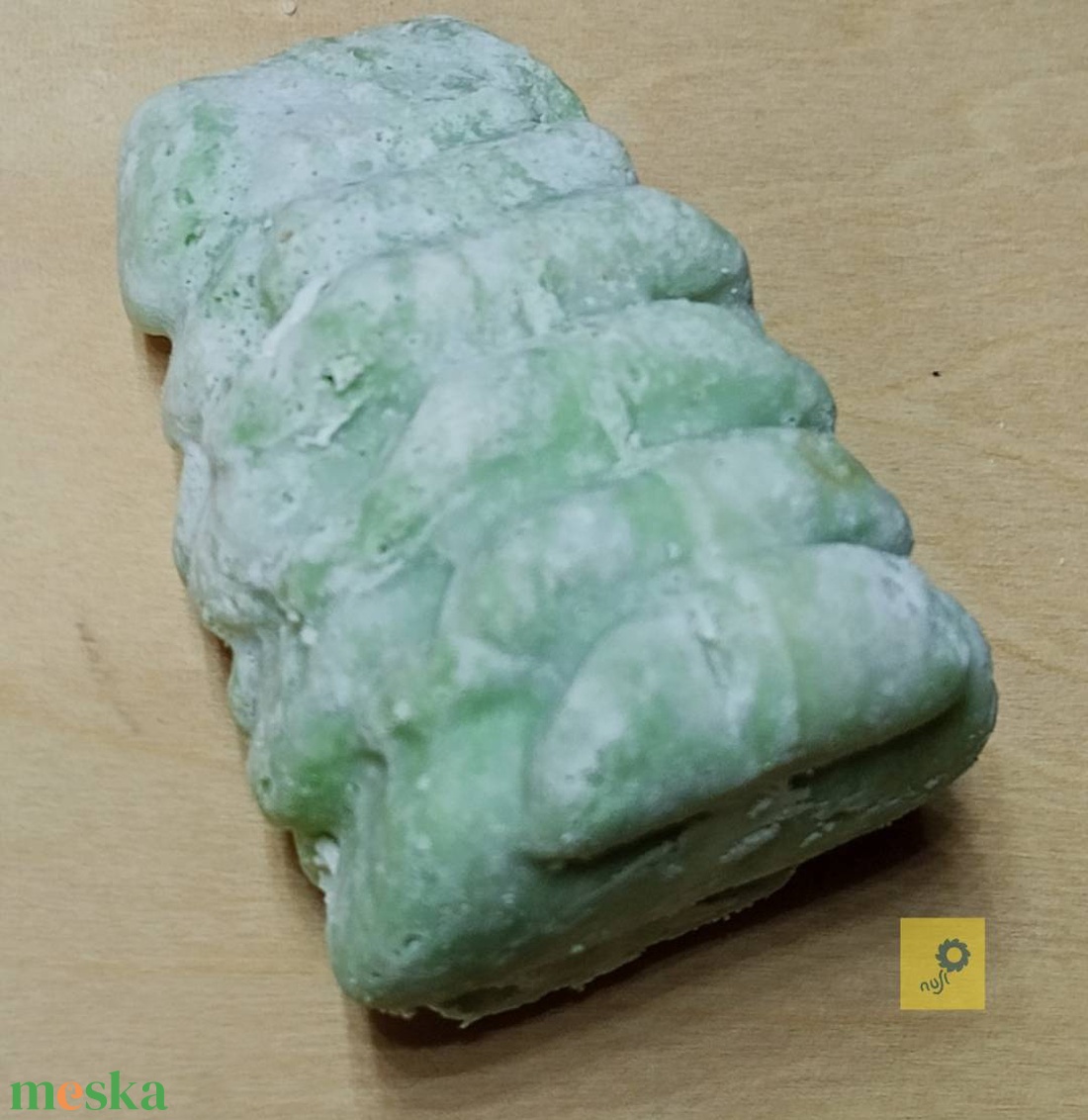 Zöld agyagos só szappan - szépségápolás - szappan & fürdés - kézműves szappan - Meska.hu