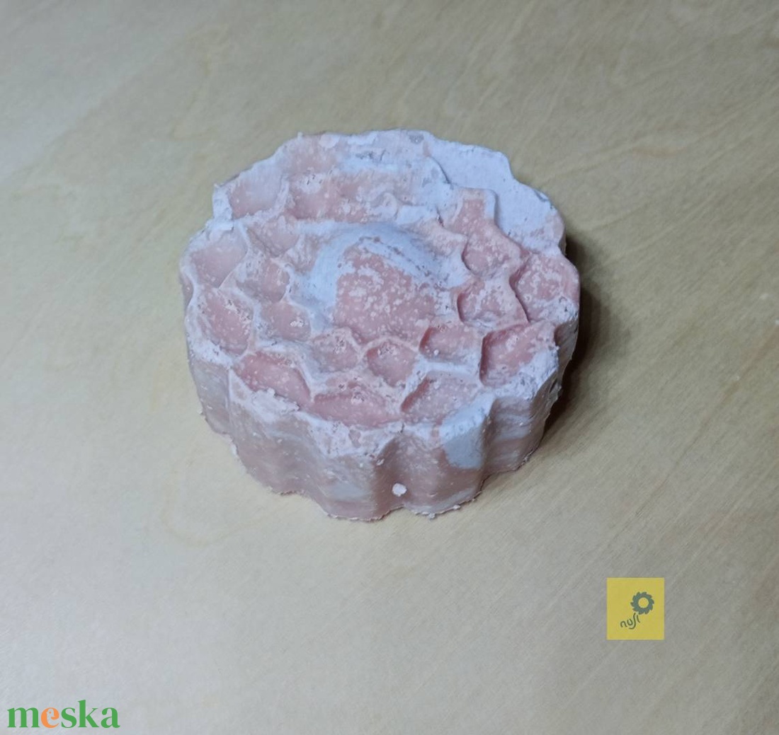 Rózsaszín agyagos só szappan - szépségápolás - szappan & fürdés - kézműves szappan - Meska.hu
