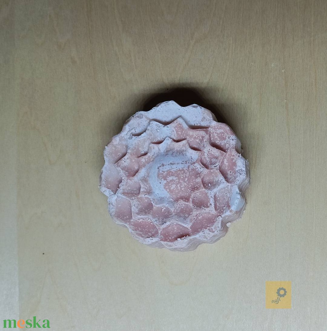 Rózsaszín agyagos só szappan - szépségápolás - szappan & fürdés - kézműves szappan - Meska.hu