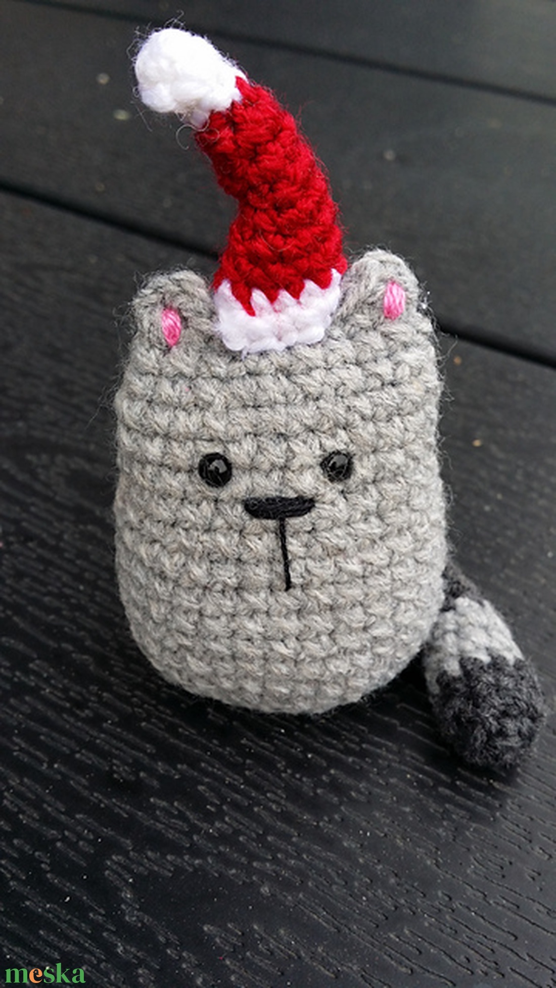 Mikulás macska - táska & tok - kulcstartó & táskadísz - kulcstartó - Meska.hu