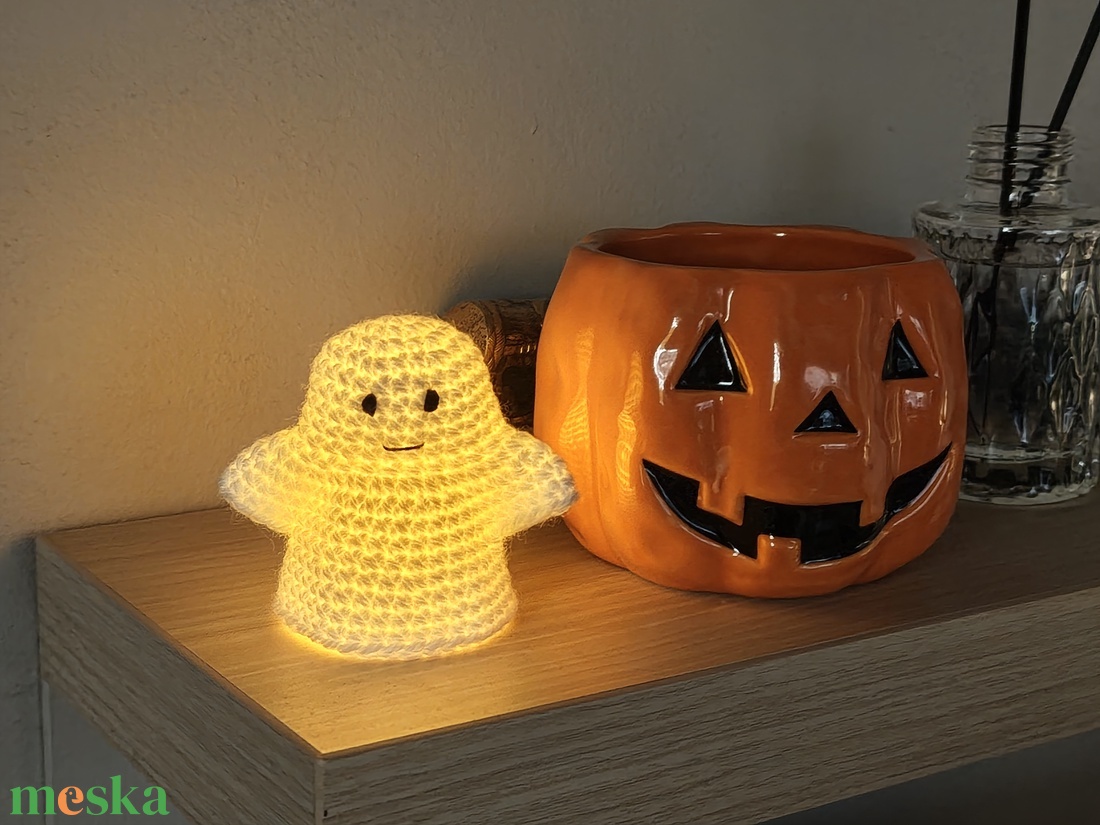 Világító szellem - Halloween - otthon & életmód - dekoráció - halloween - halloweeni dekoráció - Meska.hu
