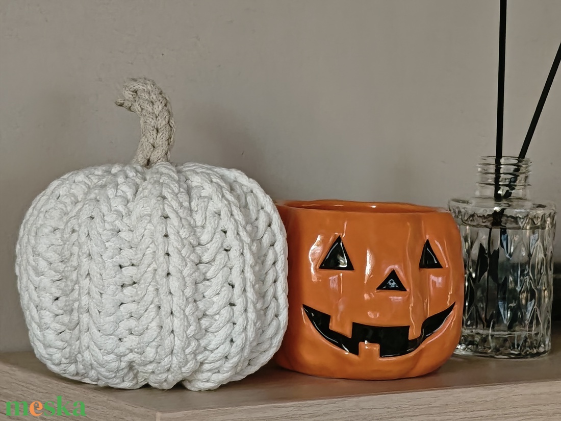 Horgolt tök - Halloween - otthon & életmód - dekoráció - halloween - halloweeni dekoráció - Meska.hu
