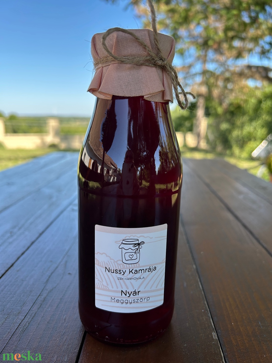 Nussy Kamrája - Nyár Meggyszörp 500ml - élelmiszer - szörp - Meska.hu