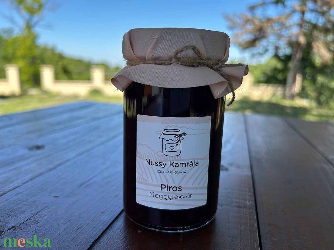 Nussy Kamrája - Piros - Meggylekvár - élelmiszer - lekvár - Meska.hu