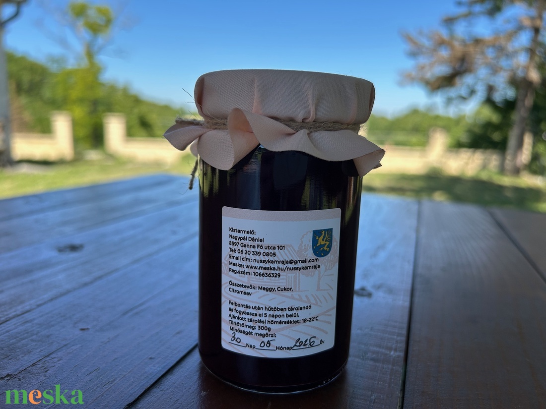 Nussy Kamrája - Piros - Meggylekvár - élelmiszer - lekvár - Meska.hu