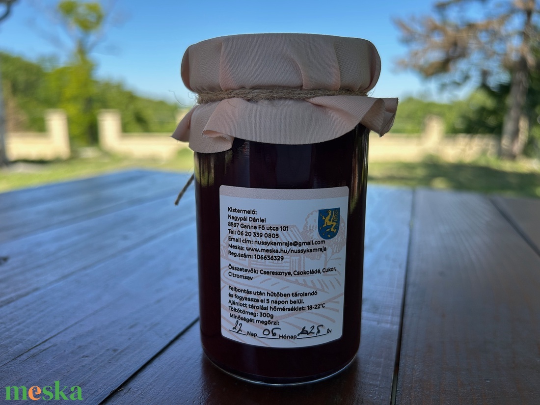 Nussy Kamrája - Csoki Cserkó - Csokis csersznyelekvár - élelmiszer - lekvár - Meska.hu