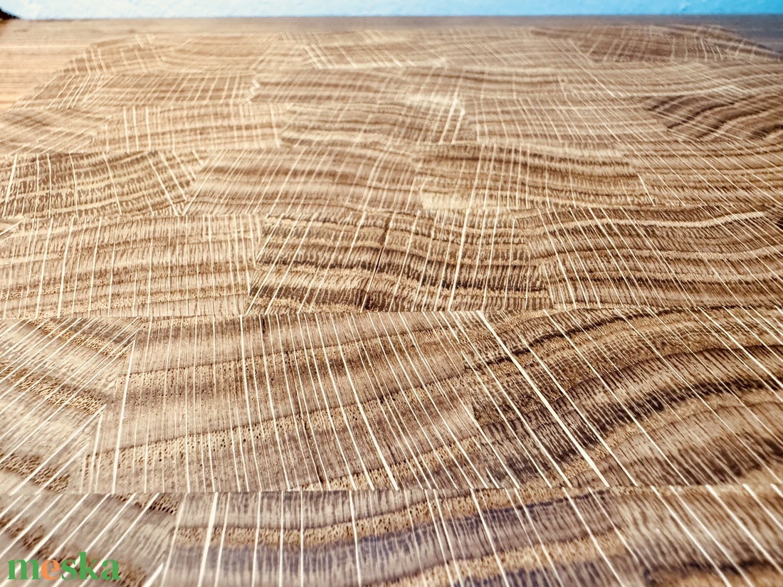 Tölgyfa bütüs vágódeszka - otthon & életmód - konyhafelszerelés, tálalás - sütés, főzés - vágódeszka - Meska.hu