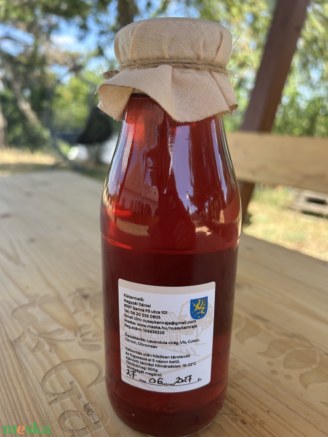 Nussy Kamrája - FröVendula Levendulaszörp 500ml - élelmiszer - szörp - Meska.hu