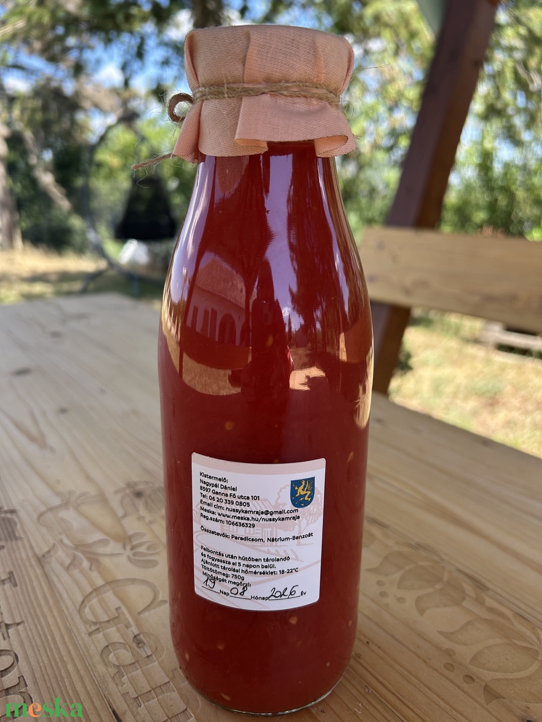 Kézműves Paradicsomlé 100%-os 500ml - élelmiszer - befőtt - Meska.hu