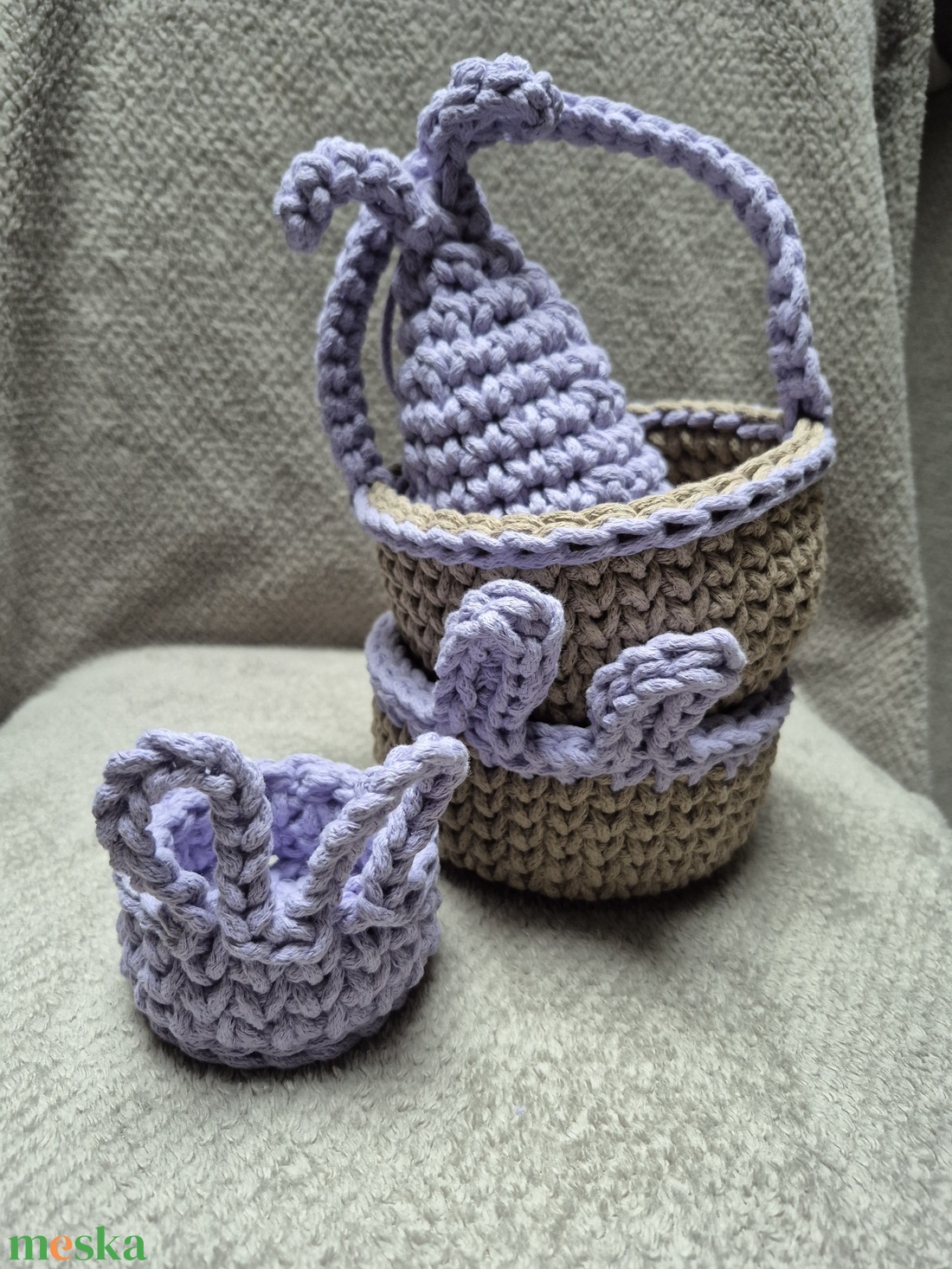 Nyuszifül Húsvéti szett - ünnepi díszek, dekorációk - húsvéti díszek és dekorációk - húsvéti asztaldíszek - Meska.hu