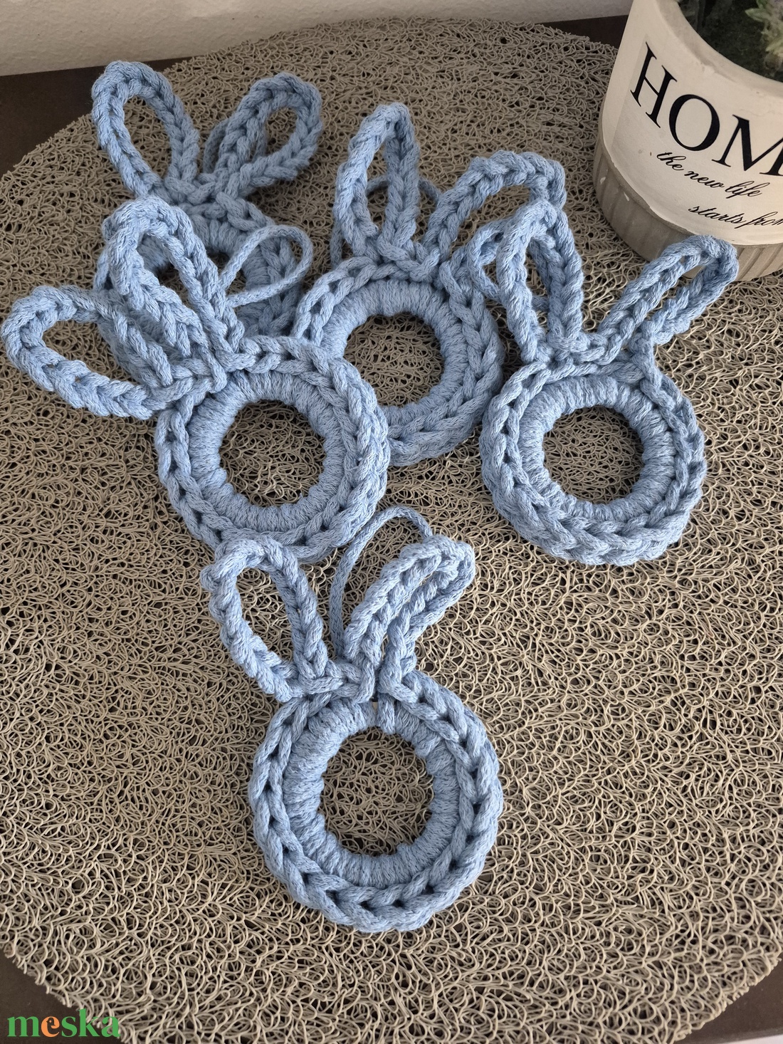 Felakasztható nyuszi dísz - ünnepi díszek, dekorációk - húsvéti díszek és dekorációk - húsvéti tojásfadíszek - Meska.hu