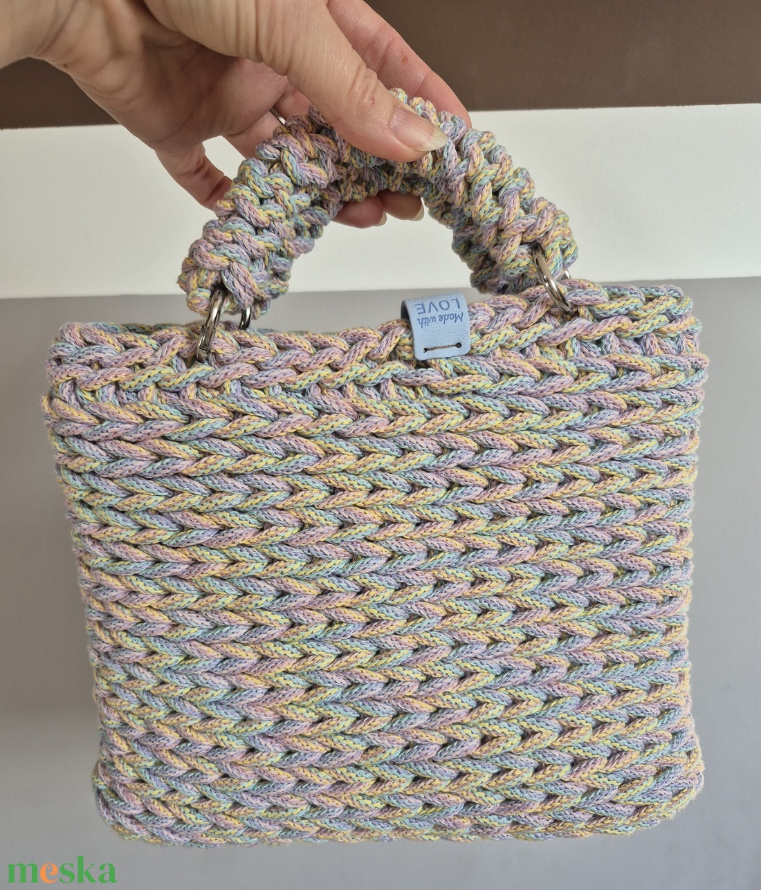 Horgolt kézitáska - táska & tok - kézitáska & válltáska - kézitáska - Meska.hu