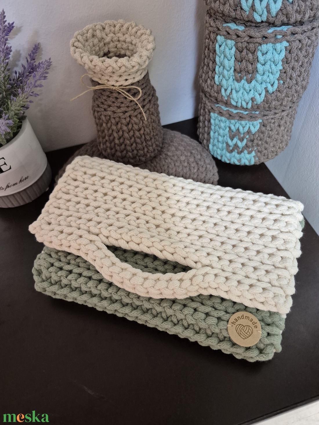 Horgolt kézitáska - táska & tok - kézitáska & válltáska - alkalmi táska - Meska.hu