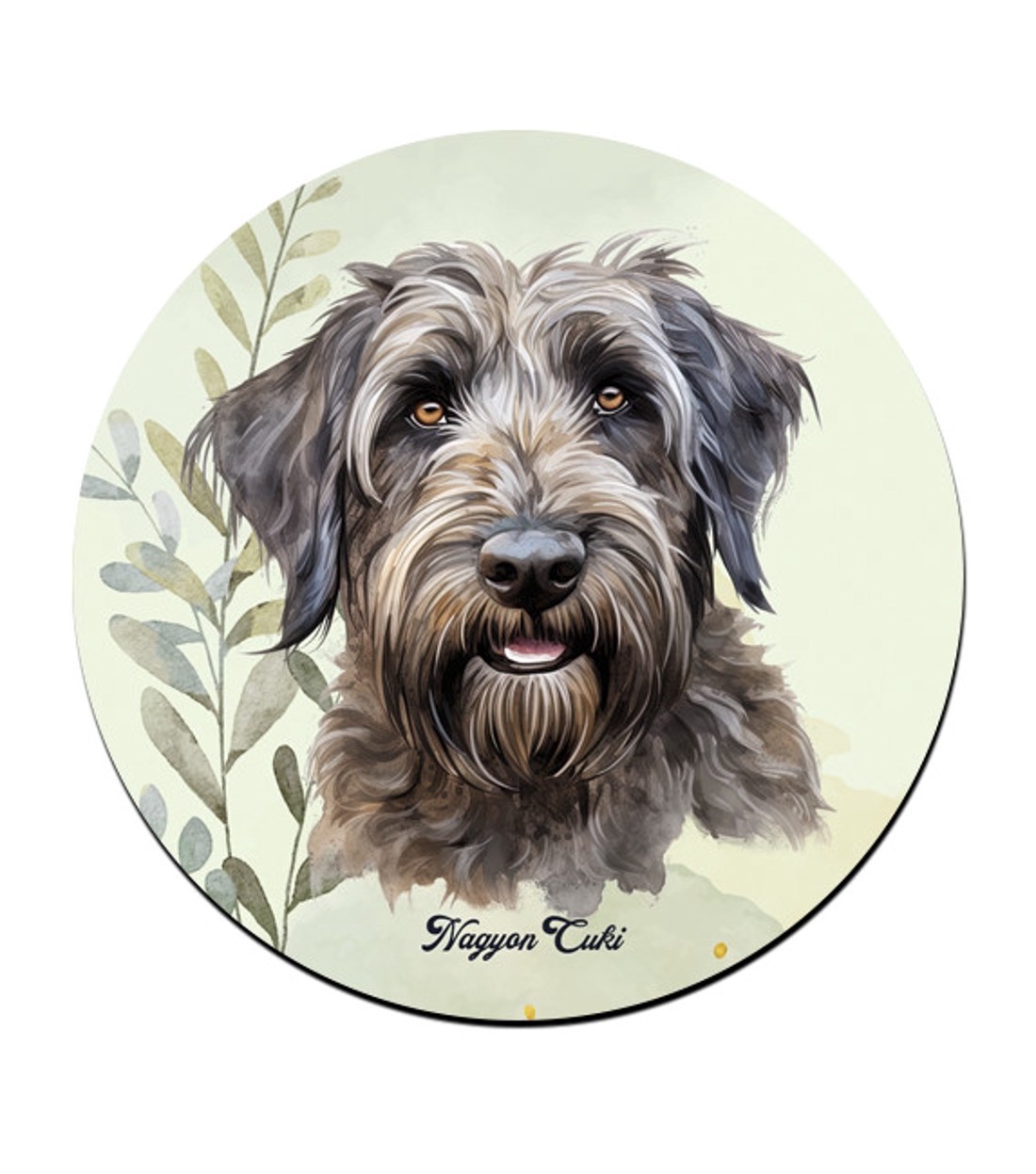 Briard portré mintás bögre alátét -  - Meska.hu