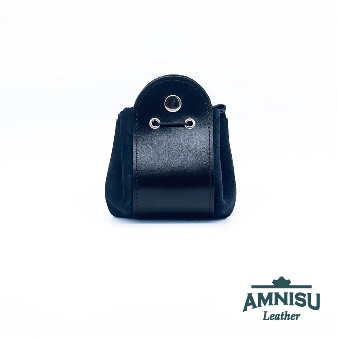 Fekete - kékes fekete bőr 2in1 szütyő és kockatálca M8031-6013 - játék & sport - szerepjáték - Meska.hu