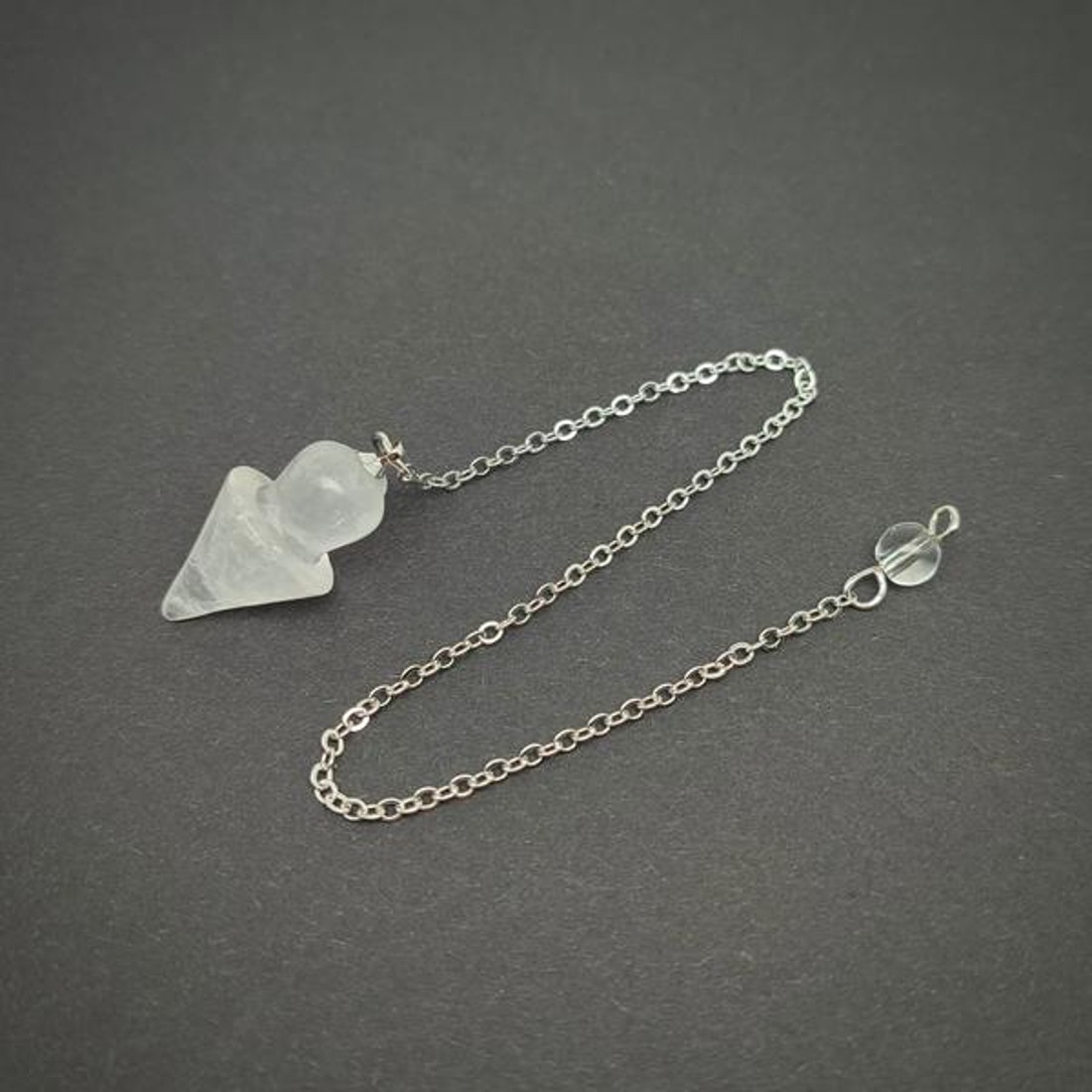 Inga kúp Hegyikristály 1,5x2,5cm - otthon & életmód - dekoráció - spiritualitás - inga - Meska.hu
