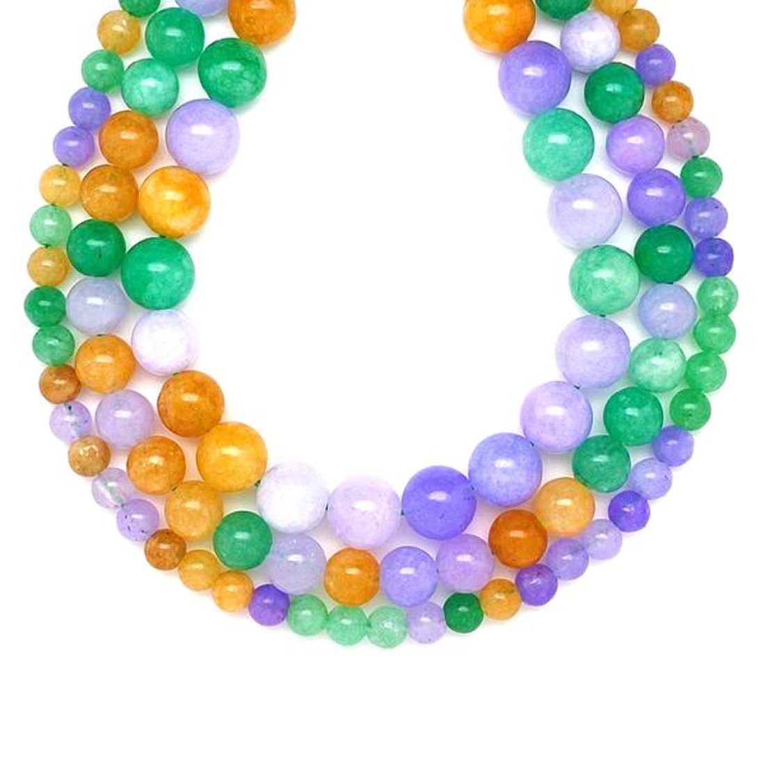 Jáde szinezett multi golyó 6mm  ékszerkészítő alapanyag (füzér) - kellékek & szerszámok - ásvány alapanyag - ásványfüzér - Meska.hu