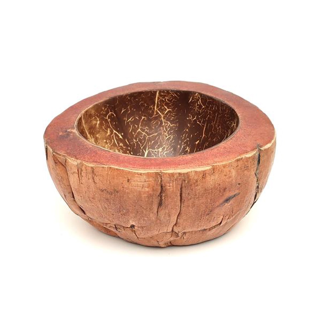 Kókusz tál 7-9x16-20cm - otthon & életmód - dekoráció - asztal és polc dekoráció - dekorációs tál, tartó - Meska.hu