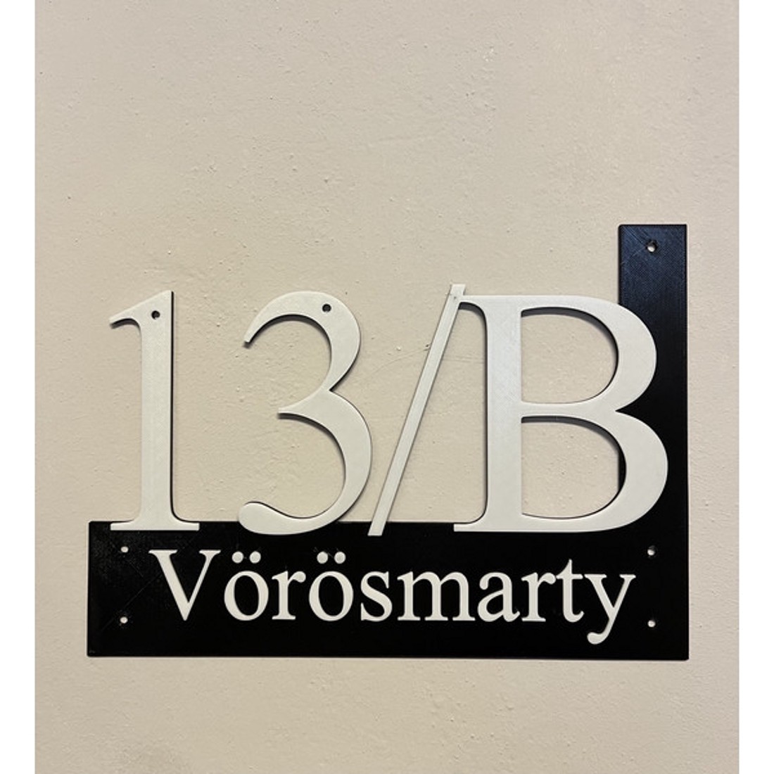 3D Nyomtatott Minimalista Házszámtábla - otthon & életmód - ház & kert - házszám - Meska.hu