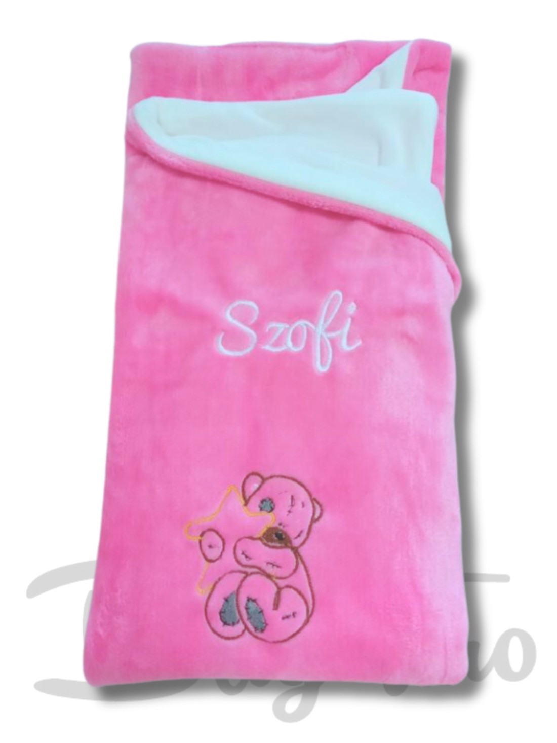 Plüss + babysoft babapléd / tööbb színben - baba - mama - baba ágynemű - babatakaró, gyerek pléd - Meska.hu