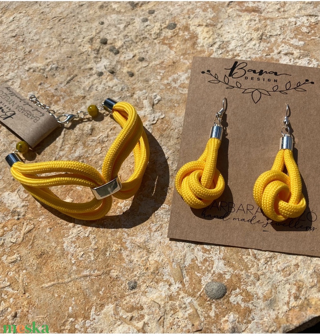 Sárga twist fülbevaló szett karkötővel - ékszer - ékszerszett - Meska.hu Sárga twist fülbevaló szett karkötővel - ékszer - ékszerszett - Meska.hu