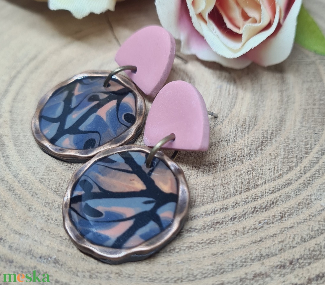 Kaleidoszkóp hatású kerek süthető gyurma fülbevaló, bronz, narancs, szürke és fekete színek, egyedi - ékszer - fülbevaló - lógós kerek fülbevaló - Meska.hu Kaleidoszkóp hatású kerek süthető gyurma fülbevaló, bronz, narancs, szürke és fekete színek, egyedi - ékszer - fülbevaló - lógós kerek fülbevaló - Meska.hu