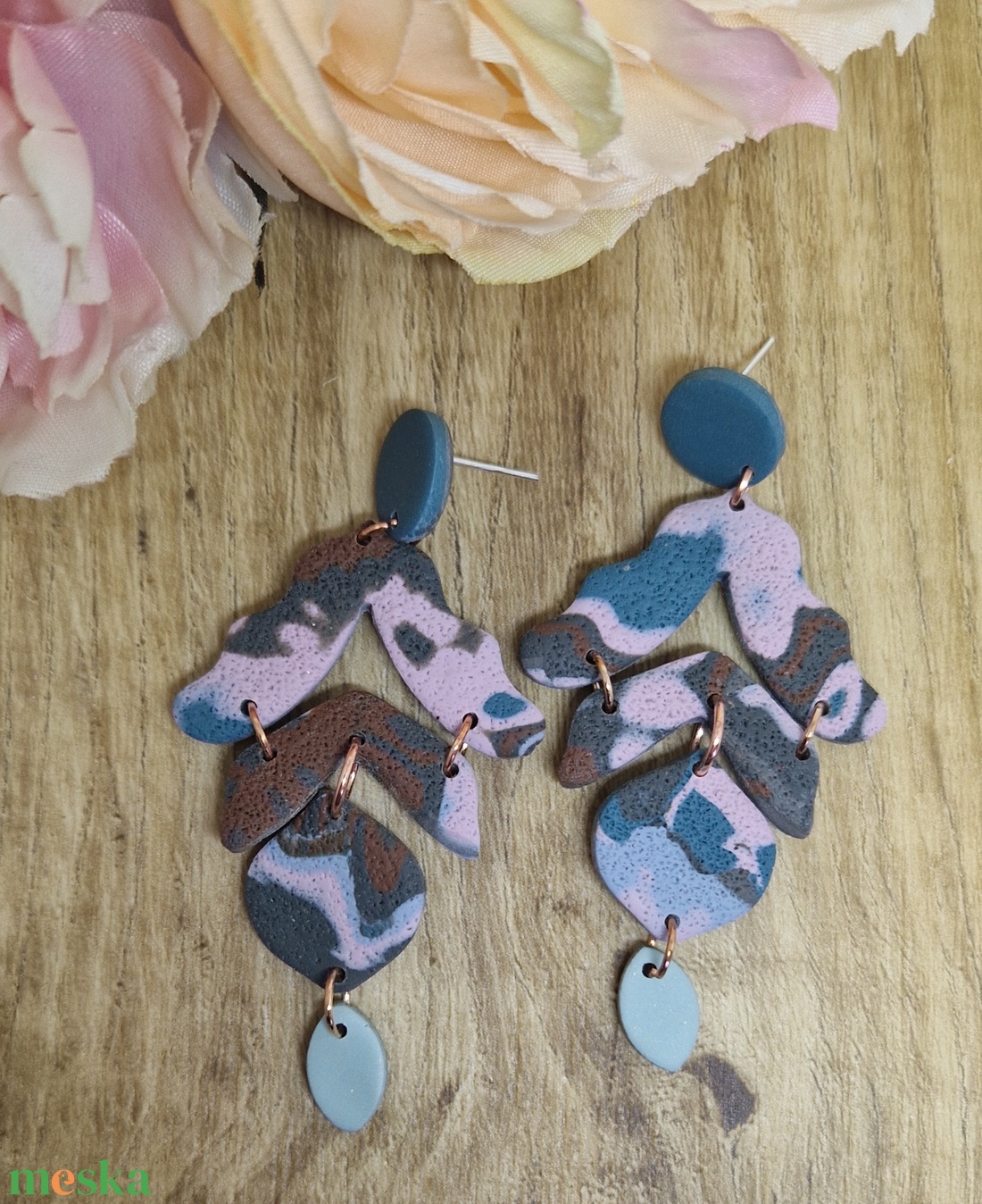 Márvány hatású mintás, pink, kék, szürke, zöld hosszú süthető gyurma fülbevaló. Polymer clay - ékszer - fülbevaló - lógó fülbevaló - Meska.hu Márvány hatású mintás, pink, kék, szürke, zöld hosszú süthető gyurma fülbevaló. Polymer clay - ékszer - fülbevaló - lógó fülbevaló - Meska.hu