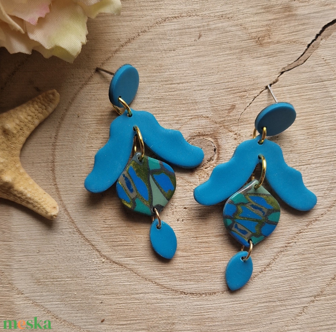 Hosszú, türkiz, kék, zöld, arany, szürke süthető gyurma, fülbevaló márványos mintával. Polymer clay ékszer. Ajándék. - ékszer - fülbevaló - lógó fülbevaló - Meska.hu Hosszú, türkiz, kék, zöld, arany, szürke süthető gyurma, fülbevaló márványos mintával. Polymer clay ékszer. Ajándék. - ékszer - fülbevaló - lógó fülbevaló - Meska.hu