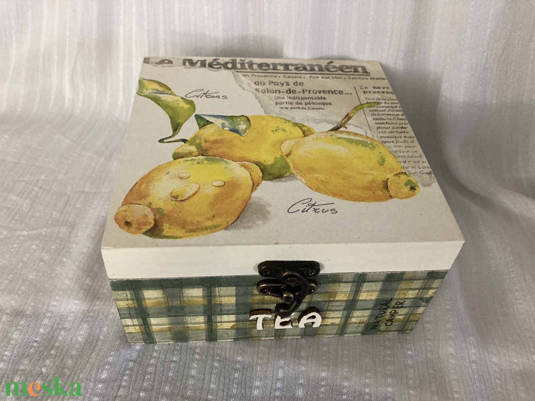 Citromos teás - otthon & életmód - tárolás & rendszerezés - doboz - Meska.hu Citromos teás - otthon & életmód - tárolás & rendszerezés - doboz - Meska.hu