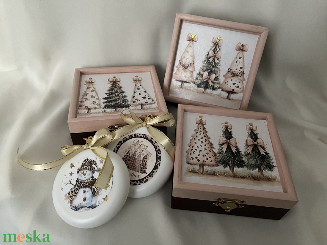 Kis Karácsonyi Dobozkák  - karácsony - karácsonyi ajándékozás - karácsonyi ajándékcsomagolás - Meska.hu