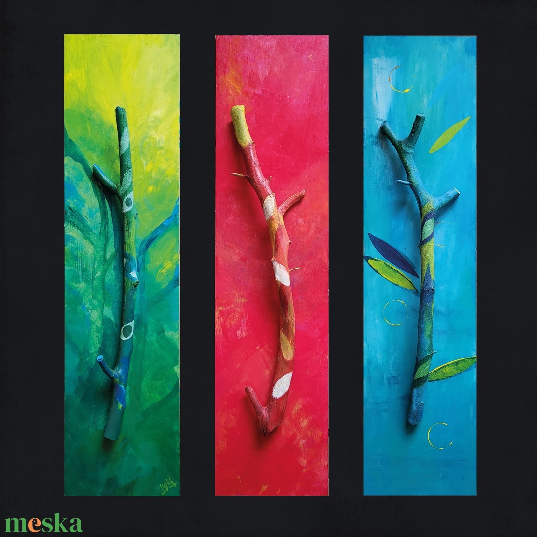 3 évszak - művészet - festmény - festmény vegyes technika - Meska.hu 3 évszak - művészet - festmény - festmény vegyes technika - Meska.hu