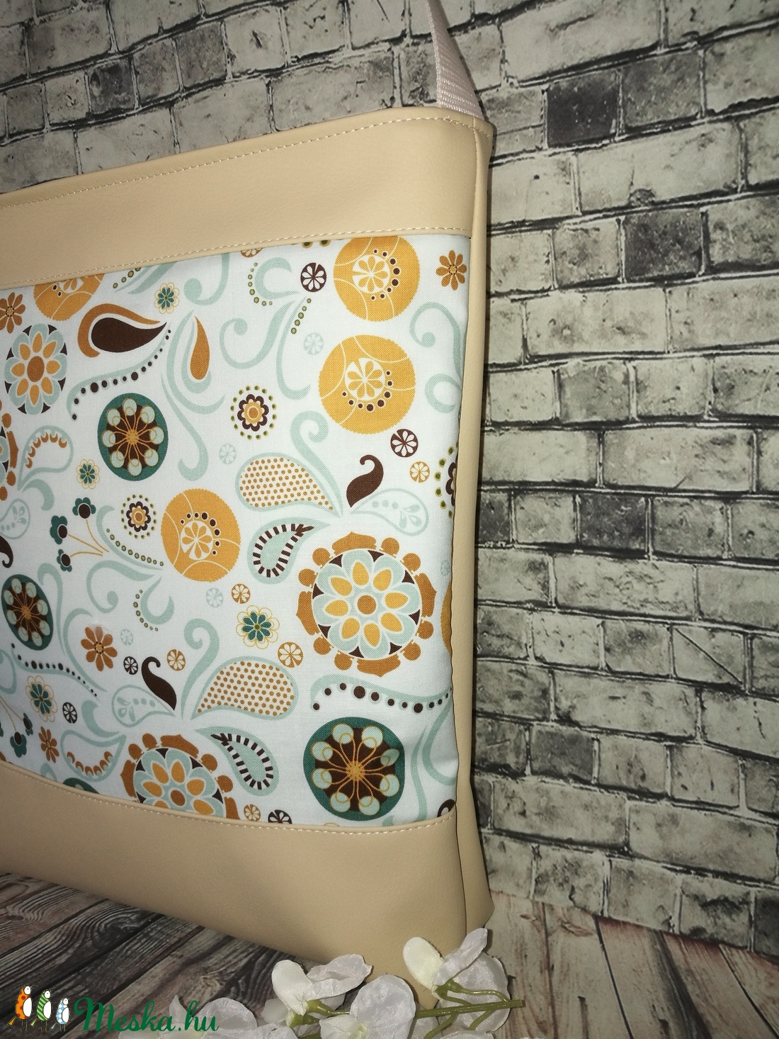 Mintás  textilbőr táska -  - Meska.hu