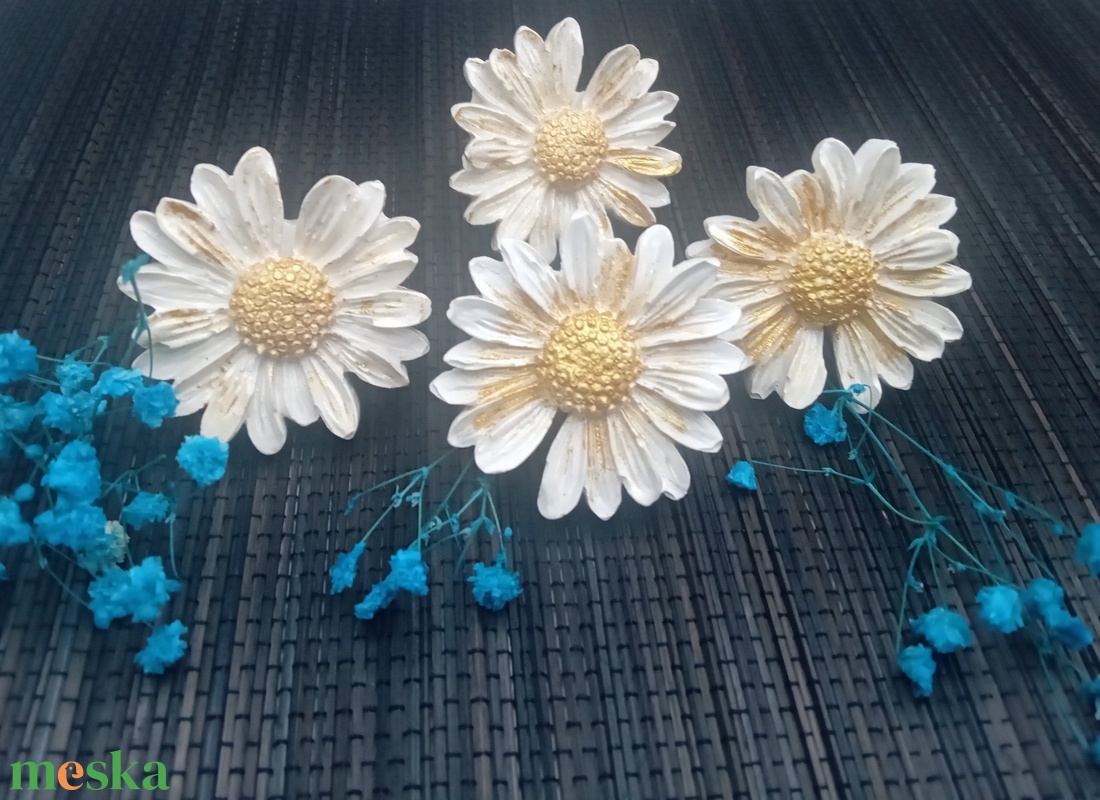 Margaréta szalvétagyűrű szett  6 db - otthon & életmód - konyhafelszerelés, tálalás - tálalás - szalvétatartó, szalvétagyűrű - Meska.hu