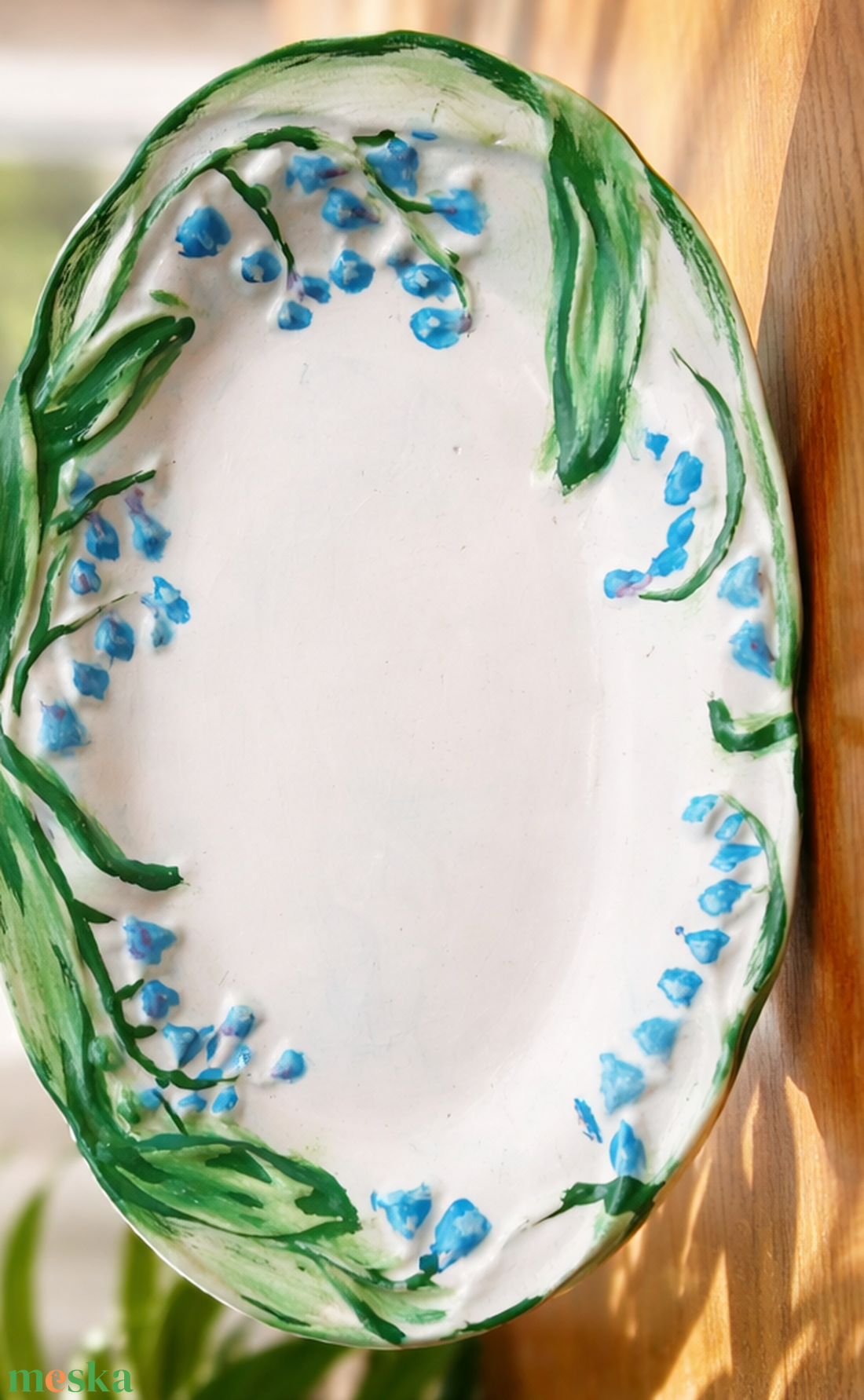 Gyöngyvirág dekorációs tál  - otthon & életmód - virágdekoráció - virágdíszek - asztali virágdísz - Meska.hu