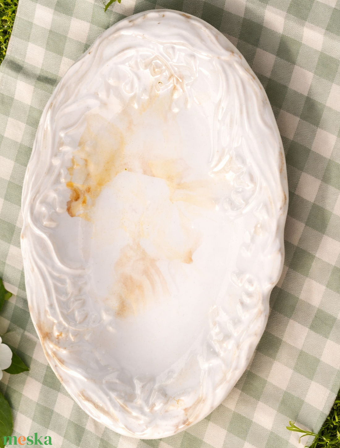 Gyöngyvirág dekorációs tál  - otthon & életmód - virágdekoráció - virágdíszek - asztali virágdísz - Meska.hu