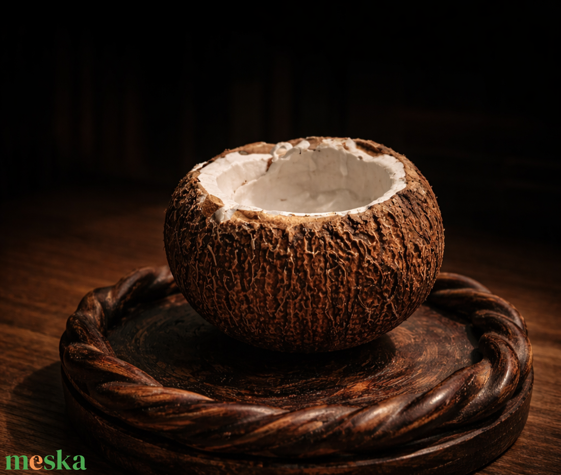Hawaii kókuszdióhéj illatgyertya  - otthon & életmód - gyertya, illat, aroma - gyertya - Meska.hu