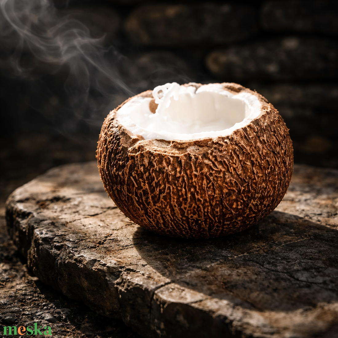 Hawaii kókuszdióhéj illatgyertya  - otthon & életmód - gyertya, illat, aroma - gyertya - Meska.hu