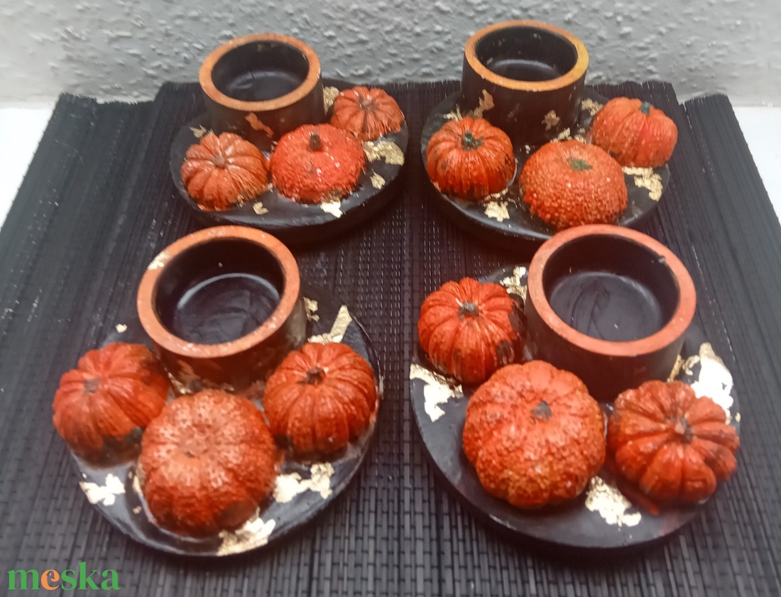 Őszi tök mécsestartót  - otthon & életmód - gyertya, illat, aroma - gyertyatartó - Meska.hu