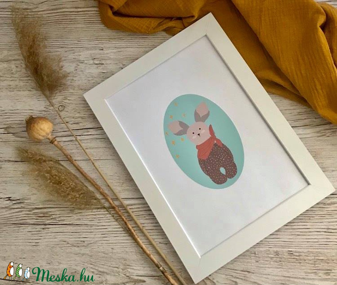 Dundi nyuszi print - otthon & lakás - dekoráció - falra akasztható dekor - Meska.hu Dundi nyuszi print - otthon & lakás - dekoráció - falra akasztható dekor - Meska.hu
