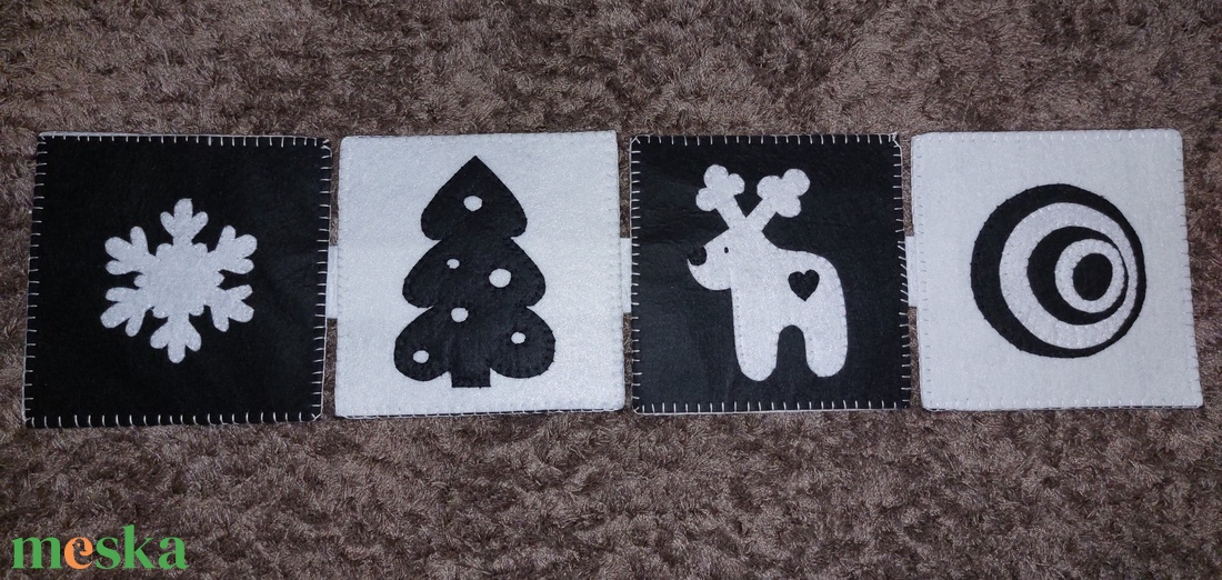 Kontrasztos babakönyv - játék & sport - textilkönyv & babakönyv - Meska.hu