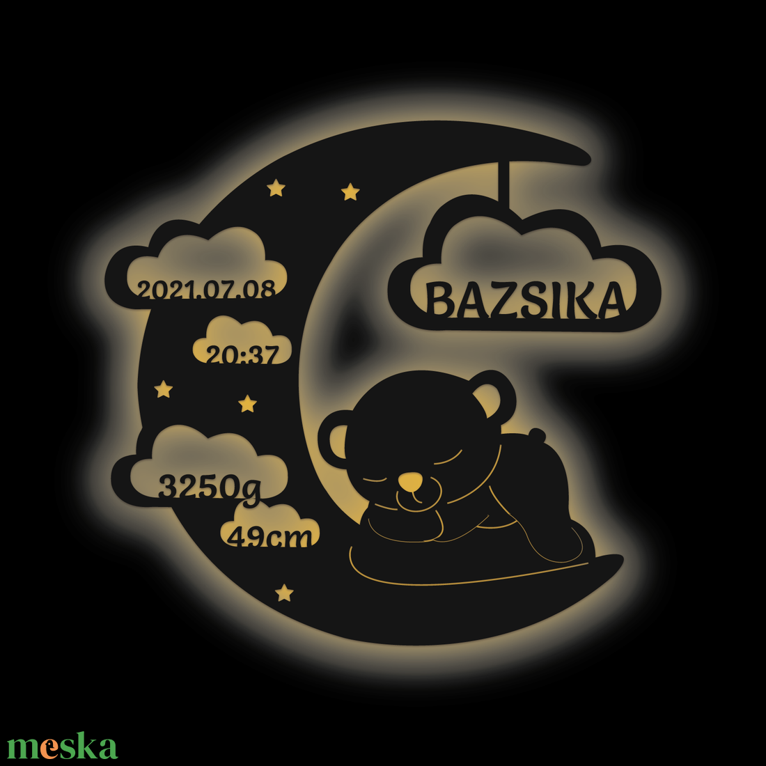 Éjjeli fény- Miki mackó a Holdon - otthon & életmód - babaszoba, gyerekszoba - babaszoba dekoráció - Meska.hu Éjjeli fény- Miki mackó a Holdon - otthon & életmód - babaszoba, gyerekszoba - babaszoba dekoráció - Meska.hu