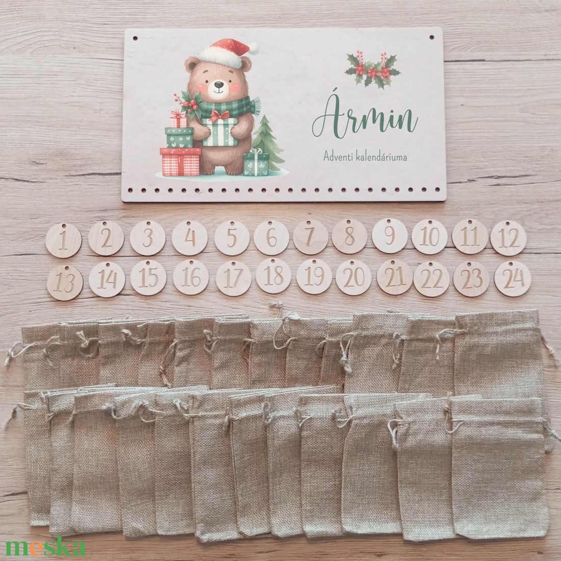 Adventi naptár- maci - karácsony - adventi díszek - adventi naptár - Meska.hu Adventi naptár- maci - karácsony - adventi díszek - adventi naptár - Meska.hu