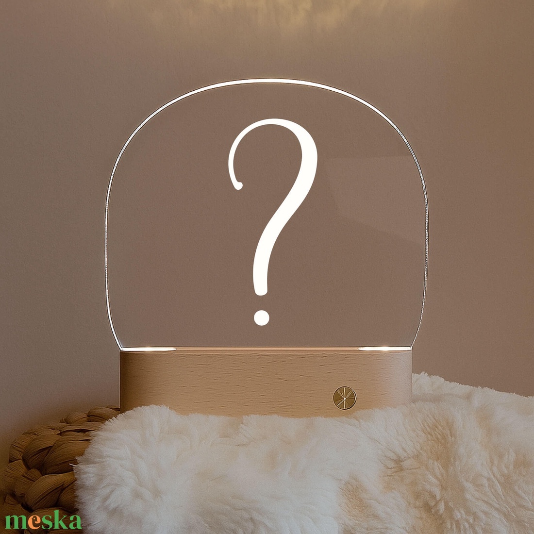 Akril éjjeli fény nyomtatott mintával- egyedi megrendelés - baba - mama - babaszoba dekoráció - éjszakai fény - Meska.hu